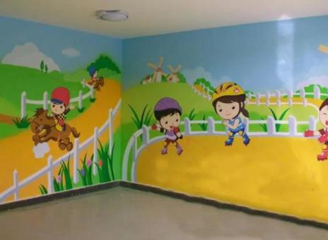 通海幼儿园墙体彩绘制作流程及注意事项