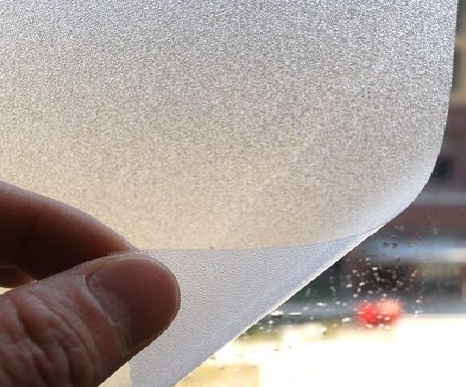 通海玻璃门外面粘广告用什么材料好？